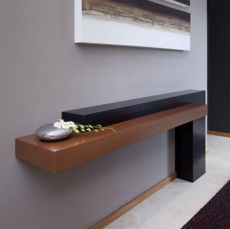 Entry table, from ARQ in Perth Australia Floating Entry Table, Floating Table, Entry Hallway, Built In Furniture, Perth Australia, Perth Western Australia, Reno Ideas, Entry Hall, Entry Table