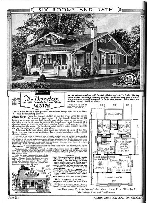 People Used To Order Sears 'Home Kits' From A Catalog In The Early 1900s And Some Are Still Standing Today Sears House Plans, Sears Catalog Homes, 1910 House, Sears Homes, Sears Catalog, Vintage House Plans, House Hunters, Building Permits, Planning Printables