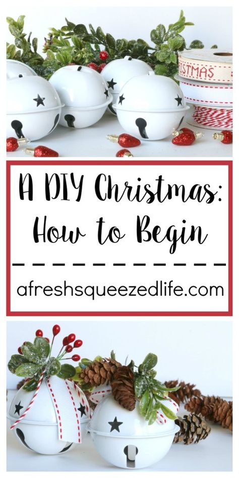 A DIY Christmas Bell Ornaments Diy, Xmas Bells, Jul Diy, Diy Posts, Xmas Trees, Bell Ornaments, Xmas Ideas, Easy Christmas Diy, Decorating With Christmas Lights