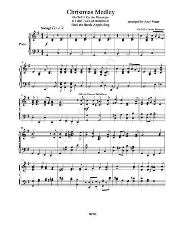 Christmas Piano Sheet Music, Popular Piano Sheet Music, Free Violin Sheet Music, Music Printables, Free Printable Sheet Music, Christmas Medley, Free Piano Sheets, Piano Sheet Music Pdf, Christmas Piano