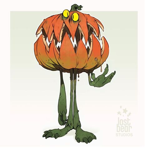 Pumpkin Demon, Pumpkin Character, Pumpkin Character Design, Pumpkin Monster, Pumpkin Creature, Blob Monster Character Design, Pumpkin Head Illustration, Pumpkin Monster Art, Mash Characters