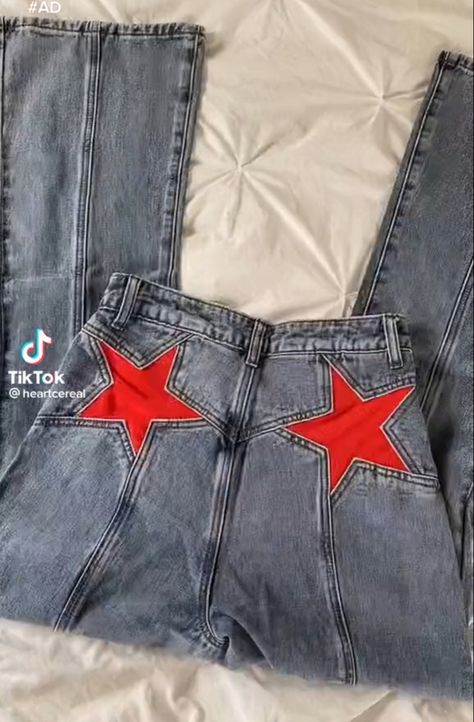 Clothing Customization, Jeans Female, Outfits Y2k, Hot Jeans, Fashion Project, Star Jeans, Pants Casual, Slim Waist, Office Ladies