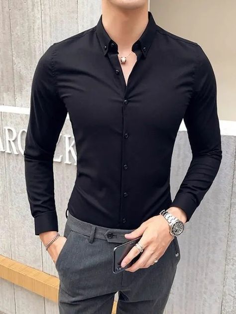 Pant Shirt Combination Men, Shirt Combination Men, Groom Suit Black, Homecoming Outfits For Guys, Color Combinations For Clothes, Men Fashion Casual Shirts, Allu Arjun, Stylish Mens Fashion, Suit Black