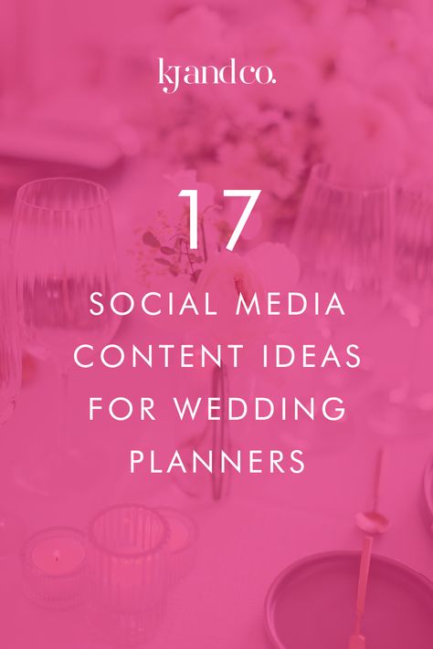 Struggling to come up with what to post on Instagram for your wedding planning business? These 17 social media content ideas are perfect for wedding planners and wedding photographers to know exactly what social media content to post on Instagram, Facebook, Pinterest, and more. From testimonial social media post ideas to creating inspirational content for your wedding planner marketing, this post has it all! Wedding Content Creator Ideas, Content To Post On Instagram, Testimonial Social Media Post, Social Media Planning Template, Wedding Planner Marketing, Event Marketing Plan, Wedding Business Ideas, Wedding Planner Career, Social Media Ideas