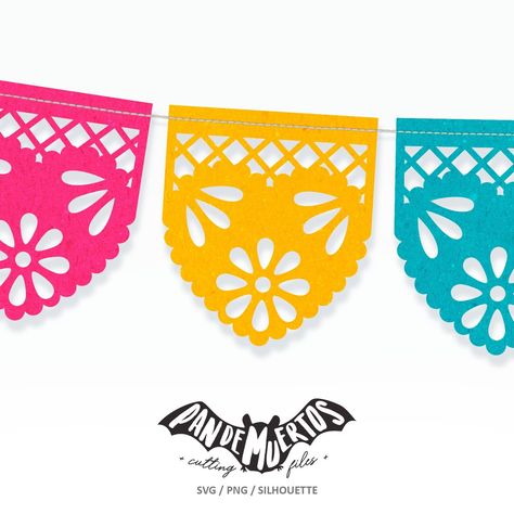 Papel Picado Design, Papel Picado Invitations Cricut, Black Papel Picado, Cricut Papel Picado, Mary Robinson, Silhouette Files, Star Work, Dia De Muertos, Cricut