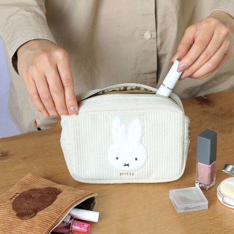 Miffy Makeup Bag, Miffy Wallet, Miffy Embroidery, Miffy Products, Miffy Stuff, Miffy Bag, What's In My Backpack, Minimalist Makeup, Cute Gifts For Her