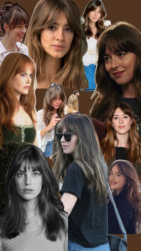 Round Face With Bangs, Bangs For Round Face, Curly Bangs, 90s Hairstyles, Dream Hair, How To Make Hair, Round Face, Hair Goals, Hair Inspo