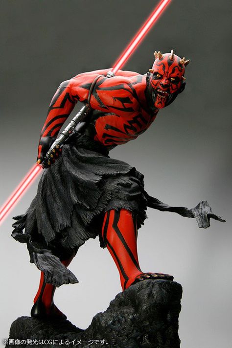 Darth Maul Lightsaber, Dark Maul, Marvel Collectibles, Star Wars Drawings, Star Wars Figures, Darth Maul, Ukiyo E, Sideshow Collectibles, Star Wars Collection