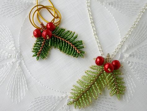 Seed bead earrings