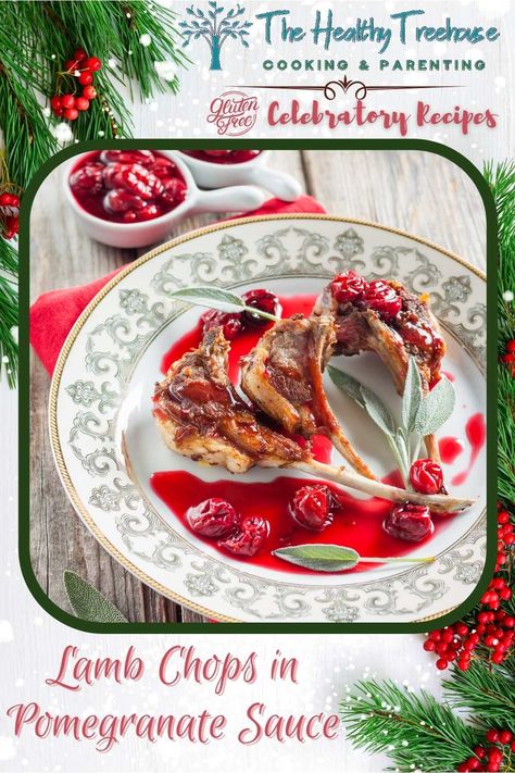 Lamb Chops in Pomegranate Sauce Recipe Greek Christmas Recipes, Pomegranate Sauce, Greek Christmas, Lamb Dinner, Lamb Chops, Entree Recipes, Romantic Dinner, Lamb Recipes, Christmas Recipes