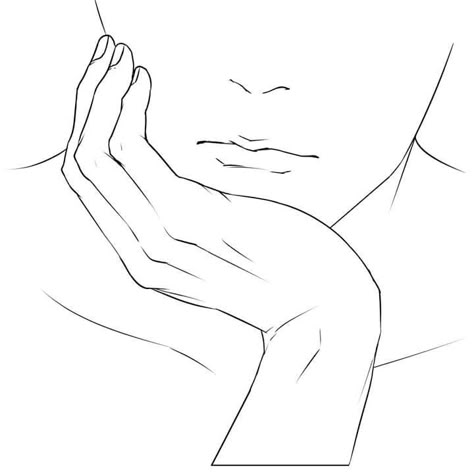 Chin on hand close up reference Hands Under Chin Pose Drawing, Hands On Face, Drawing Hands, Hand Drawing Reference, Hand Reference, Small Drawings, Drawing Templates, Poses References, Figure Drawing Reference