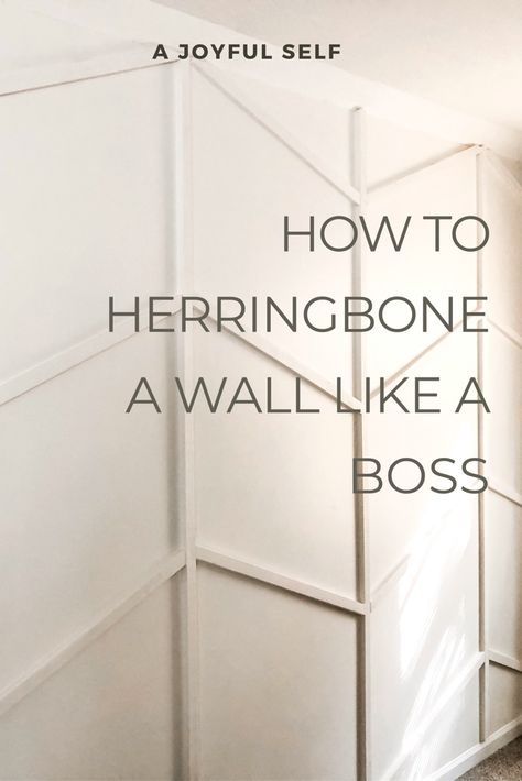 Herringbone Furniture, Chevron Accent Wall, Wood Accent Walls, Herringbone Accent Wall, Wall Art Groupings, Molding Wall, Brick Floor, Herringbone Wall, Stud Finder