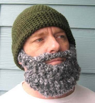 Crocheted Beard Pattern, Crochet Beard Beanie, Crochet Beard Hat, Knitted Beard, Crochet Beard, Beard Beanie, Beard Hat, Lumberjack Party, Viking Hat