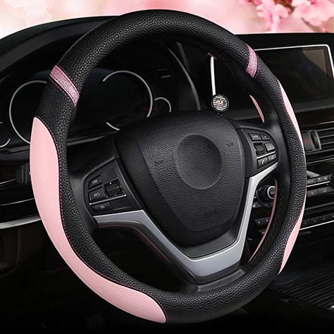 Pink Steering Wheel Cover, Car Wheel Cover, Car 15, Car Accessories For Women, Cute Car Accessories, Car Steering Wheel Cover, Pink Car, New Drivers, Steering Wheel Cover