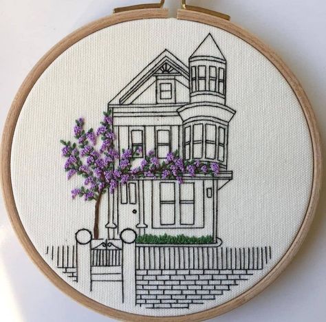 Architecture Embroidery, Architectural Embroidery, Embroidery Workshop, Instagram Pattern, Basic Hand Embroidery Stitches, Hand Embroidery Patterns Free, Diy Embroidery Designs, Hand Embroidery Patterns Flowers, Hand Embroidery Videos