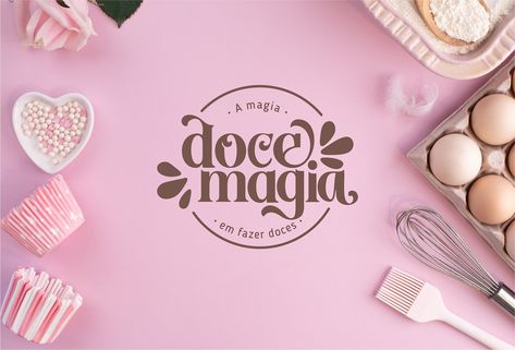 Bakery Font, Logo Dessert, Font Logo Design, Bakery Branding Design, Dessert Logo, Graphic Designer Studio, Sweet Logo, Cupcake Logo, Chocolate Logo