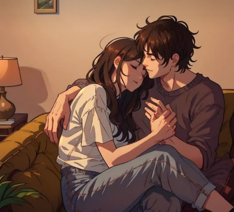 Anime Love Story, Cute Couple Comics, Romantic Anime Couples, Cute Couple Drawings, Cute Couple Art, Anime Love Couple, Dessin Adorable, Couple Drawings, Couple Art