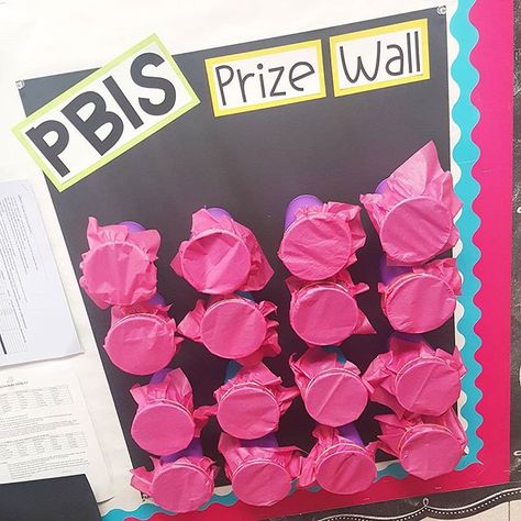 Our PBIS Prize Wall is open for business!! Once students earn 20 tickets, they get to punch through and pick a prize. The prizes are all coupons from @peppyzestyteacherista! . . . . . #iteachtoo #iteachk #iteachkinder #iteachfirst #iteachsecond #iteachthird #teachersfollowteachers #teachersofinstagram #igteachers #teachers #pbis Pbis Incentives, Pbis Rewards, Positive Behavior Intervention, Primary Teacher, School Store, Behavior Interventions, Teacher Boards, Classroom Rewards, School Social Work