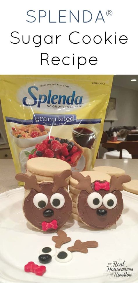 SPLENDA® Sugar Cookie Recipe - Housewives of Riverton Splenda Sugar Cookie Recipe, Splenda Cookies, Splenda Desserts, Sugar Free Cookie Recipes, Splenda Recipes, Sugar Free Cookies, Sugar Cookie Recipe, Best Sugar Cookies, No Sugar Foods