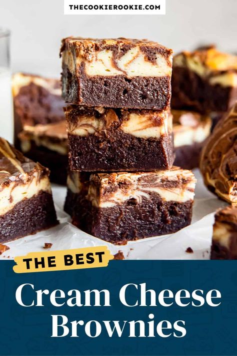 Brownie Marble Cheesecake, Cheesecake With Brownie Base, Brownie Base Cheesecake, Unique Brownies Ideas, Cheesecake Brownie Recipes, Easy Cheesecake Brownies, Brownie Based Desserts, Easy Cheesecake Desserts, Brownie Cheesecake Recipes