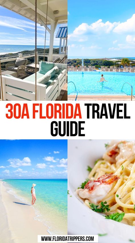 30A Florida Travel Guide Florida Bucket List, Things To Do In Florida, Florida Vacation Spots, Florida Travel Destinations, Florida Travel Guide, Florida Adventures, Places In Florida, Visit Usa, Usa Travel Guide