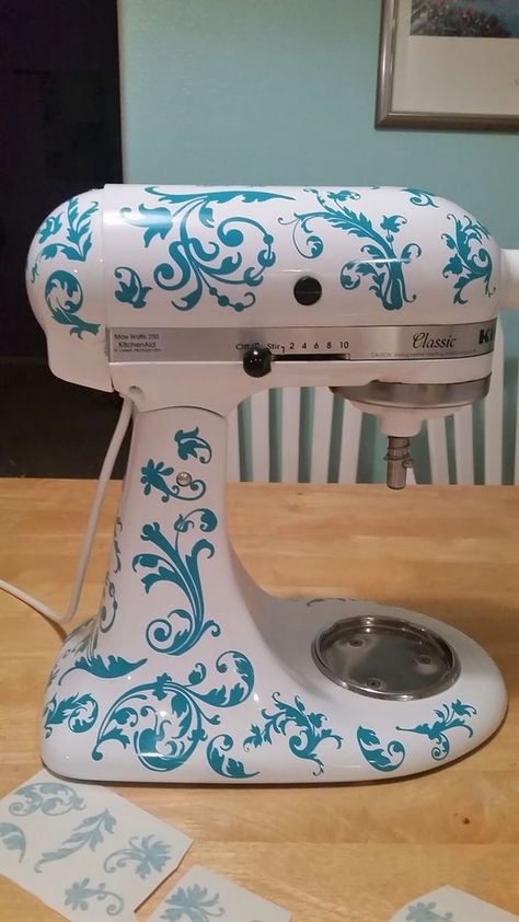 Mixer Decorations, Kitchenaid Makeover, Kitchenaid Decals, Kitchenaid Mixer Decals, Kitchen Aid Decals, Kitchenaid Stand Mixer Recipes, Mixer Decals, Kitchen Aide, Vinyl Tree Wall Decal