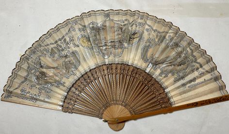 Up for sale is a very nice causality antique handmade French hand fan. It is completely painted by hand out of a lace that is inset into paper. It's done with elaborate detailing and painted along the wooden arms as well. The piece has normal ware and is in good condition measuring 15 inches long by 8 1/4 inches when open. Magpie Hoard, Vintage French Aesthetic, Vintage Wishlist, Drawing Refrences, French Aesthetic, Antique Fans, Antique Aesthetic, Summer Wines, Hand Fans