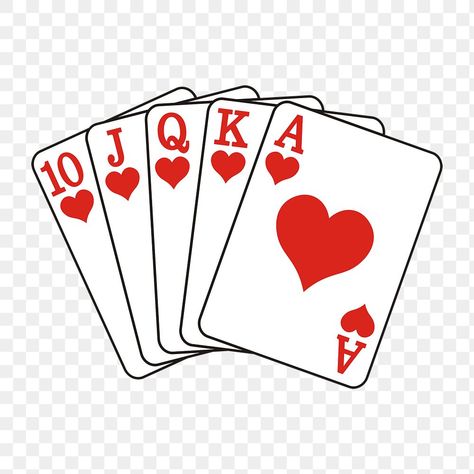 Poker Card, Royal Flush, Poker Cards, Card Game, Png Clipart, Free Png, Public Domain, Poker, Card Games