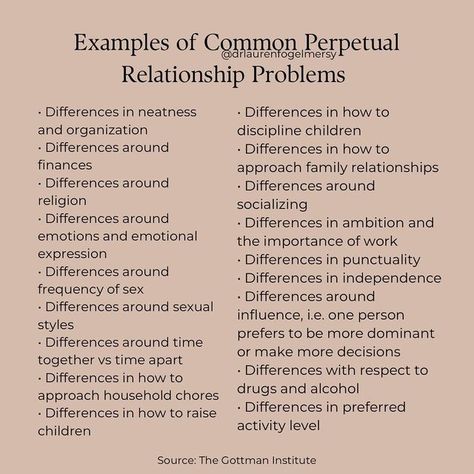 Relationship Principles, Things In Common Relationships, Interabled Relationship, The Gottman Institute, Conflict In Relationships, Autonomy In Relationships, Gottman Marriage, Relationship Contract, Gottman Method