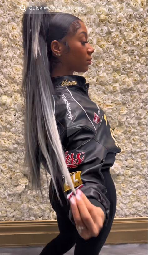 Bundle Hairstyles, Fire Hairstyles, Baddie Inspiration, Claw Clip Hairstyle, Clip Hairstyle, Birthday Fit, Sleek Ponytail Hairstyles, Frontal Wig Hairstyles, Faux Locs Hairstyles