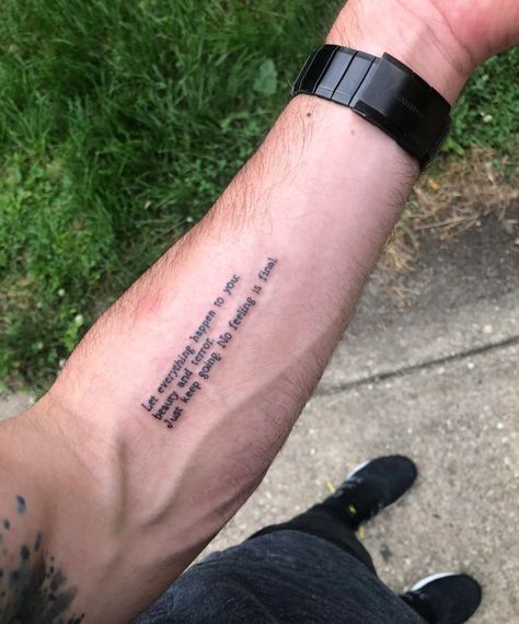 Let It Happen Tattoo, Simple Tattoo With Meaning, Bible Tattoo, Simple Tattoo Ideas, Meaningful Tattoos For Men, Meaningful Tattoo Ideas, Small Wave Tattoo, Let It Happen, Meaningful Tattoo