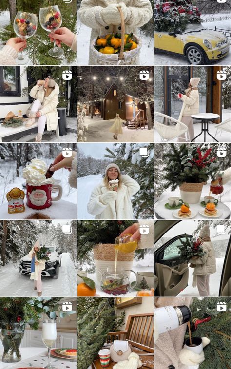 Christmas Instagram Feed, Instagram Feed Organizer, Christmas Instagram, Winter Instagram, Instagram Theme Feed, Winter Photoshoot, Winter Photo, Winter Photos, Christmas Feeling