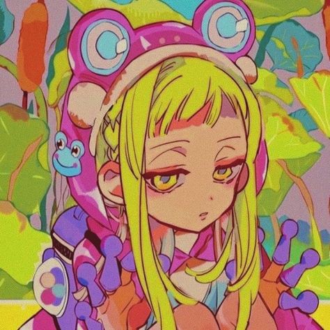 #anime#tnhk#aesthetic#neon#kawaii Indie Ideas, Kidcore Art, Aesthetic Neon, Bright Art, Digital Portrait Art, Neon Aesthetic, Instagram Funny Videos, Funny Wallpaper, Cute Anime Profile Pictures