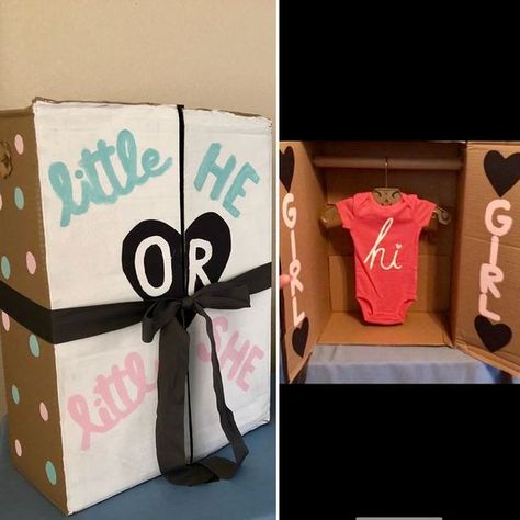 9 Sweet Gender Reveal Ideas You Can Pull Off – Living Textiles Co Gender Reveal Closet Diy, Gender Revile Ideas, Gender Reveal Creative Ideas, Gender Reveals For Family, Gender Reveal Box Ideas Diy, Inside Gender Reveal Ideas, Cardboard Closet, Unique Gender Reveal Ideas Creative, Closet Gender Reveal