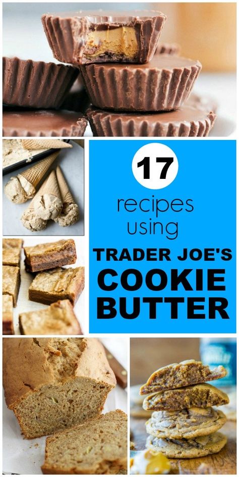 Best Trader Joe's Cookie Butter Recipes - How to Use Trader Joe's Cookie Butter Cookie Butter Uses Trader Joe's, Trader Joe’s Cookie Butter Cookies, Trader Joe Cookie Butter Recipes, Cookie Butter Trader Joes, Trader Joe’s Dessert Recipes, Cookie Butter Cookies Trader Joes, Trader Joes Cookie Butter Recipe, Cookie Butter Recipes Trader Joes, Things To Make With Cookie Butter