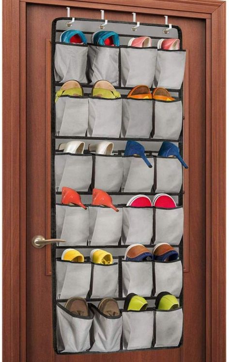 The Best Organizers And Storage Systems That You Can Hang On Doors Small Master Closet, Over Door Hooks, Over The Door Shoe Organizer, How To Organize Your Closet, Baby Room Organization, Hanging Shoe Organizer, Hanging Shoes, Door Shoe Organizer, Over The Door Hooks