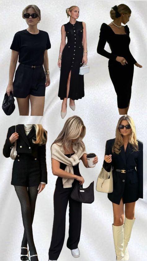 Old Money Outfits Black, Money Dress, Money Clothes, Old Money Outfits, Nyc Artist, Black Dress Outfits, Old Money Style, Old Money Aesthetic, Black Outfit