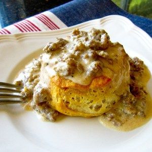 Low Sodium Homemade Country Biscuits | She's Cookin' | food and travel Low Sodium Biscuit Recipe, Casserole With Biscuits, Country Biscuits, Biscuits Homemade, Sodium Foods, Homemade Sausage Gravy, Breakfast Casserole With Biscuits, Low Sodium Recipes, Homemade Sausage