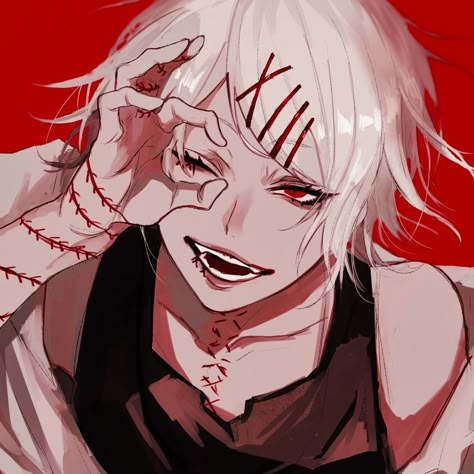 Juuzou Suzuya, White Hair, Tokyo Ghoul, Tokyo, Birthday, Red, Hair, Anime