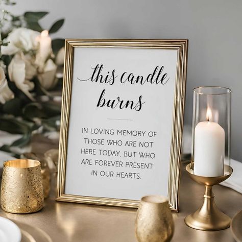 Memorial At Wedding Display, Wedding Remembering Loved Ones, Memorial At Wedding, Memorial Table At Wedding Display, Wedding Memorial Table Ideas, Memory Table Wedding Display, Memorial Table At Wedding, Memorial Candle Wedding, Memorial Tables