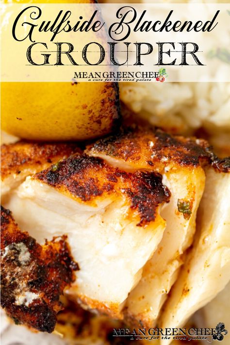 Florida Fish Recipes, Blackened Grouper Tacos, Snowy Grouper Recipe, Grouper Tacos Recipes, Stuffed Grouper Recipes, How To Cook Grouper Fish, Fresh Grouper Recipes, Grouper Marinade, Grilled Grouper Fish Recipes