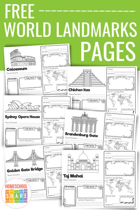 World History Worksheets Free Printable, Homeschool Country Unit Study, Homeschool World Geography, Geography Lessons Elementary, Free History Printables, Us Geography Homeschool Free Printables, 3rd Grade History Worksheets, 3rd Grade History Homeschool, Free Homeschool Printables 3rd Grade