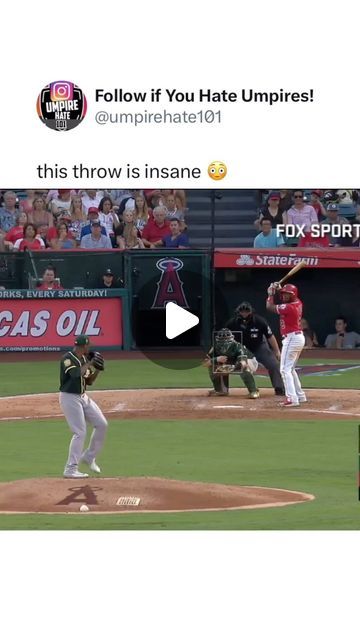 Follow For Daily Umpire Clips! on Instagram: "Unreal 🎯😳" Sports Fails, Fox Sports, March 25, Fails, Sports, On Instagram, Instagram