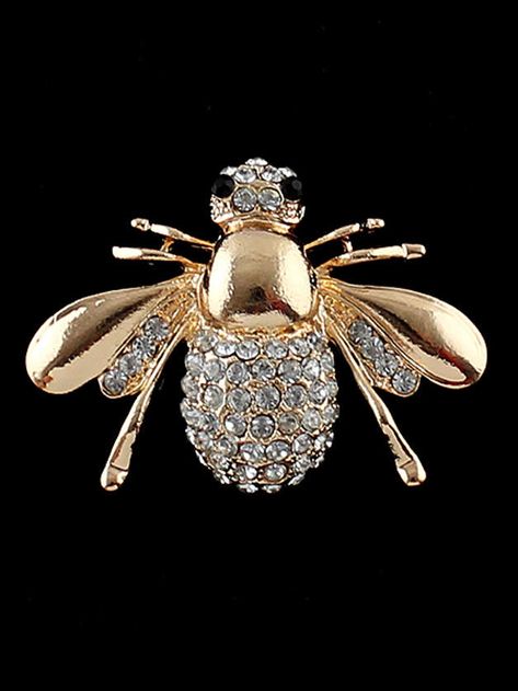 Vivid Bee Shape Rhinestone Brooch Humble Bee, Cheap Diamond Rings, Enchanted Jewelry, Bee Sting, Bee Jewelry, Bee Brooch, Bee Gifts, Bee Happy, Rhinestone Brooches