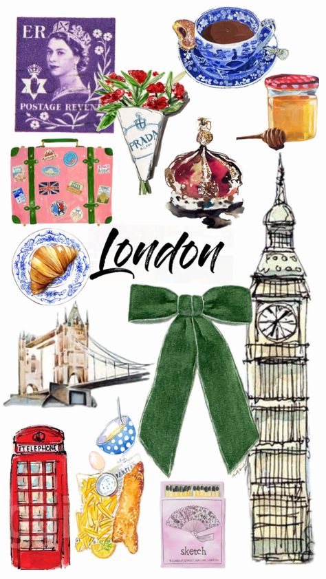 #london London Moodboard Aesthetic, London Illustration Graphics, London Shuffle, London Moodboard, London Stickers, London Scrapbook, London Background, London Collage, London Graphic