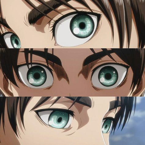 Eren Jaeger Eyes Drawing, Eren Yeager Eyes, Eren Jaeger Eyes, Eren Eyes, Aot Eyes, Eren Aot, Connie Springer, Eren And Mikasa, Attack On Titan Eren