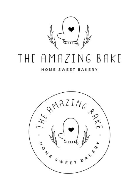 This pre-made bakery logo design is perfect for bakery shops, bakers, pastry chefs, cake shops, food photographers and many more! It will give your business a professional and elegant look. #bakerylogo #ovenmitt #bakerlogo #bakery #kitchenlogo #cheflogo #minimal #bakery #brandingkit #logodesign Logo Bakery Cake, Bloxburg Bakery, Logo Pastry, Free Stencils Printables Templates, Bakery Branding Design, Bakery Shops, Bakery Names, Round Logo Design, Dessert Logo