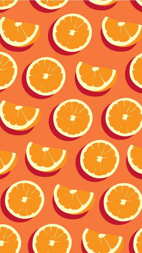 Phone Wallpapers Vintage, Cute Home Screen Wallpaper, Wallpapers Ipad, Cute Summer Wallpapers, Vintage Flowers Wallpaper, Fruit Wallpaper, Wallpaper Ipad, Phone Wallpaper Patterns, Orange Wallpaper