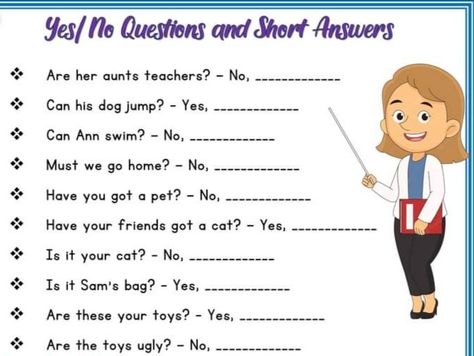 Grammar: yes no question, short answer . enhance vocabulary . easy reading worksheet  for kids. Yes No Questions Worksheet, Enhance Vocabulary, Article Grammar, English Everyday, Yes No Questions, Common And Proper Nouns, Nouns And Pronouns, Basic Grammar, Comparative Adjectives