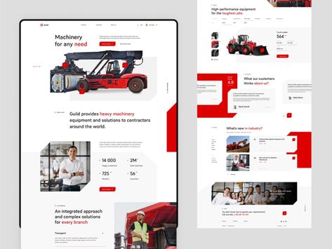 Guild Technical Website by Michał Adamski for Vision Trust on Dribbble Heavy Machinery, Cool Stuff, Creative Professional, Website Design, I Hope, Design